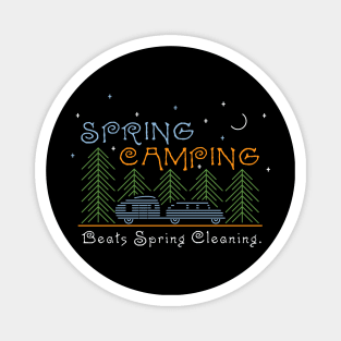 Spring Camping Magnet